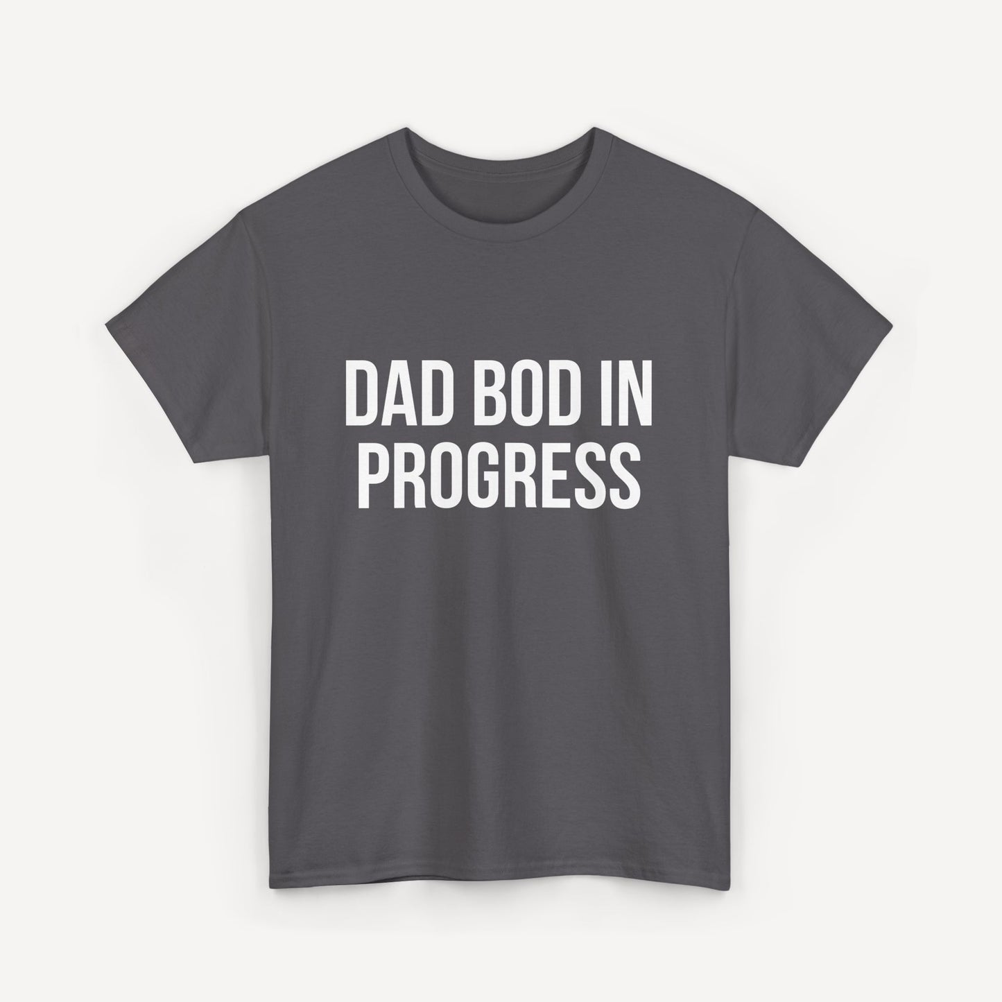 Dad Bod in Progress - Funny Sayings for Men T-Shirts - Mens Unisex Cotton T-Shirt Graphic Printed Design Casual Short Sleeve Tee Tops