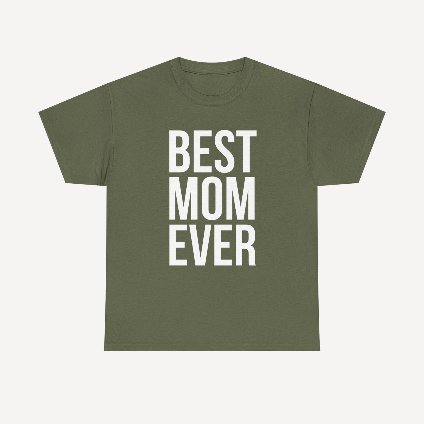 BEST MOM EVER - Funny Mom T-Shirt - Women's Unisex Cotton T-Shirt Graphic Printed Design Casual Short Sleeve Tee Tops
