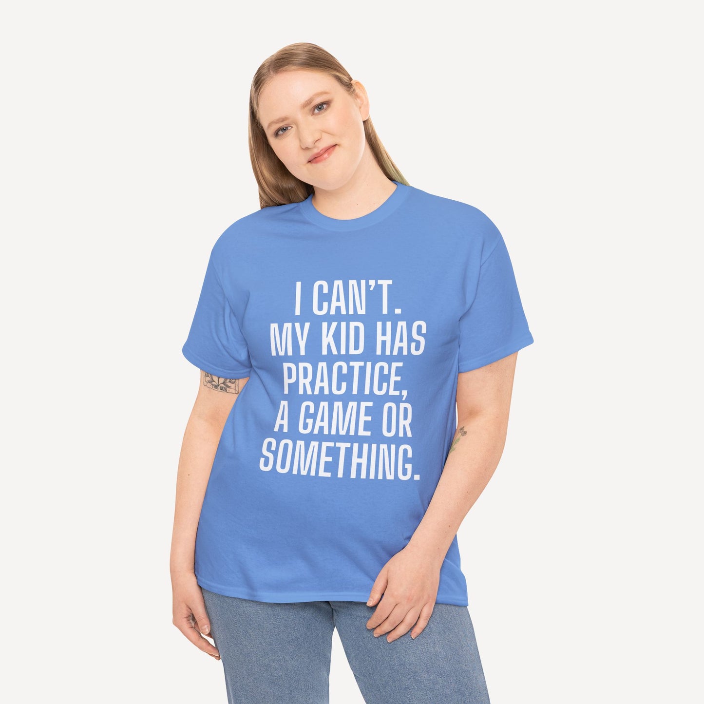 I Can’t. My Kid Has Practice, A Game Or Something. - Funny Mom T-Shirt - Women's Unisex Cotton T-Shirt Graphic Printed Design Casual Short Sleeve Tee Tops