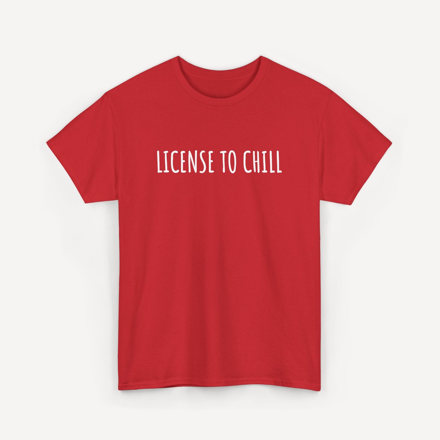 License to Chill - Funny Sayings for Men T-Shirts - Mens Unisex Cotton T-Shirt Graphic Printed Design Casual Short Sleeve Tee Tops