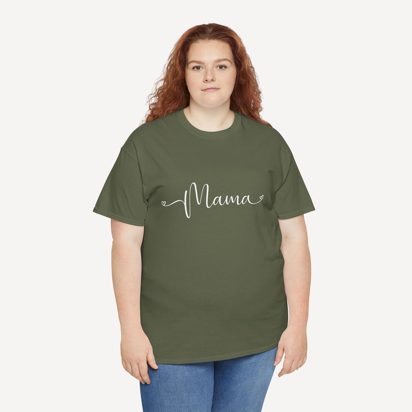 Mama - Funny Mom T-Shirt - Women's Unisex Cotton T-Shirt Graphic Printed Design Casual Short Sleeve Tee Tops