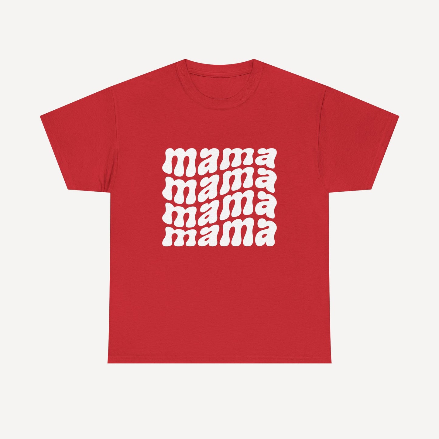 mama mama mama mama - Funny Mom T-Shirt - Women's Unisex Cotton T-Shirt Graphic Printed Design Casual Short Sleeve Tee Tops