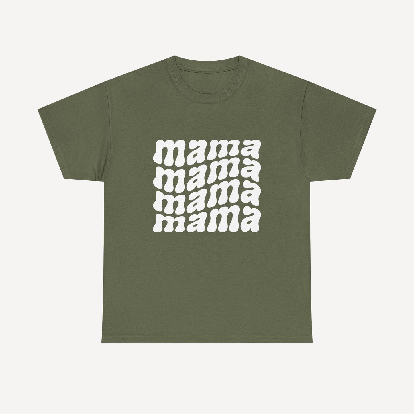 mama mama mama mama - Funny Mom T-Shirt - Women's Unisex Cotton T-Shirt Graphic Printed Design Casual Short Sleeve Tee Tops