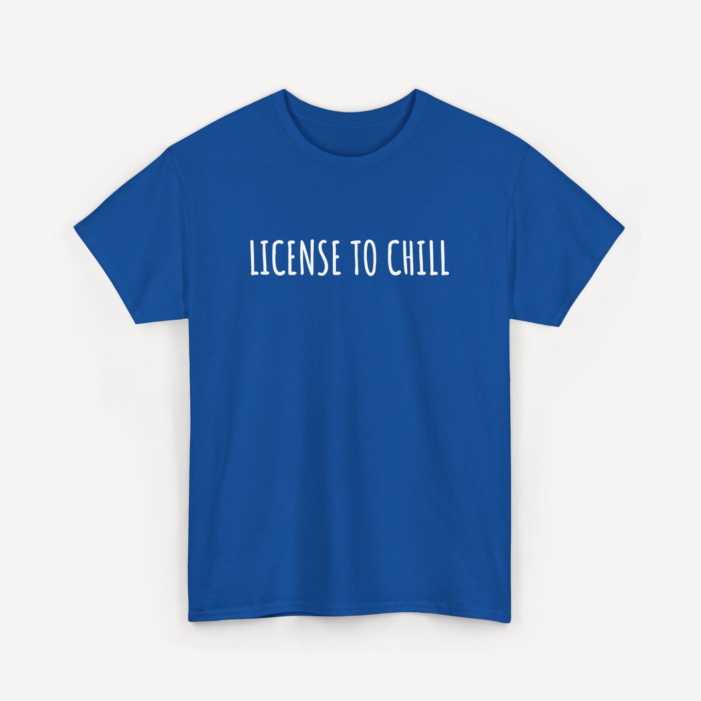 License to Chill - Funny Sayings for Men T-Shirts - Mens Unisex Cotton T-Shirt Graphic Printed Design Casual Short Sleeve Tee Tops