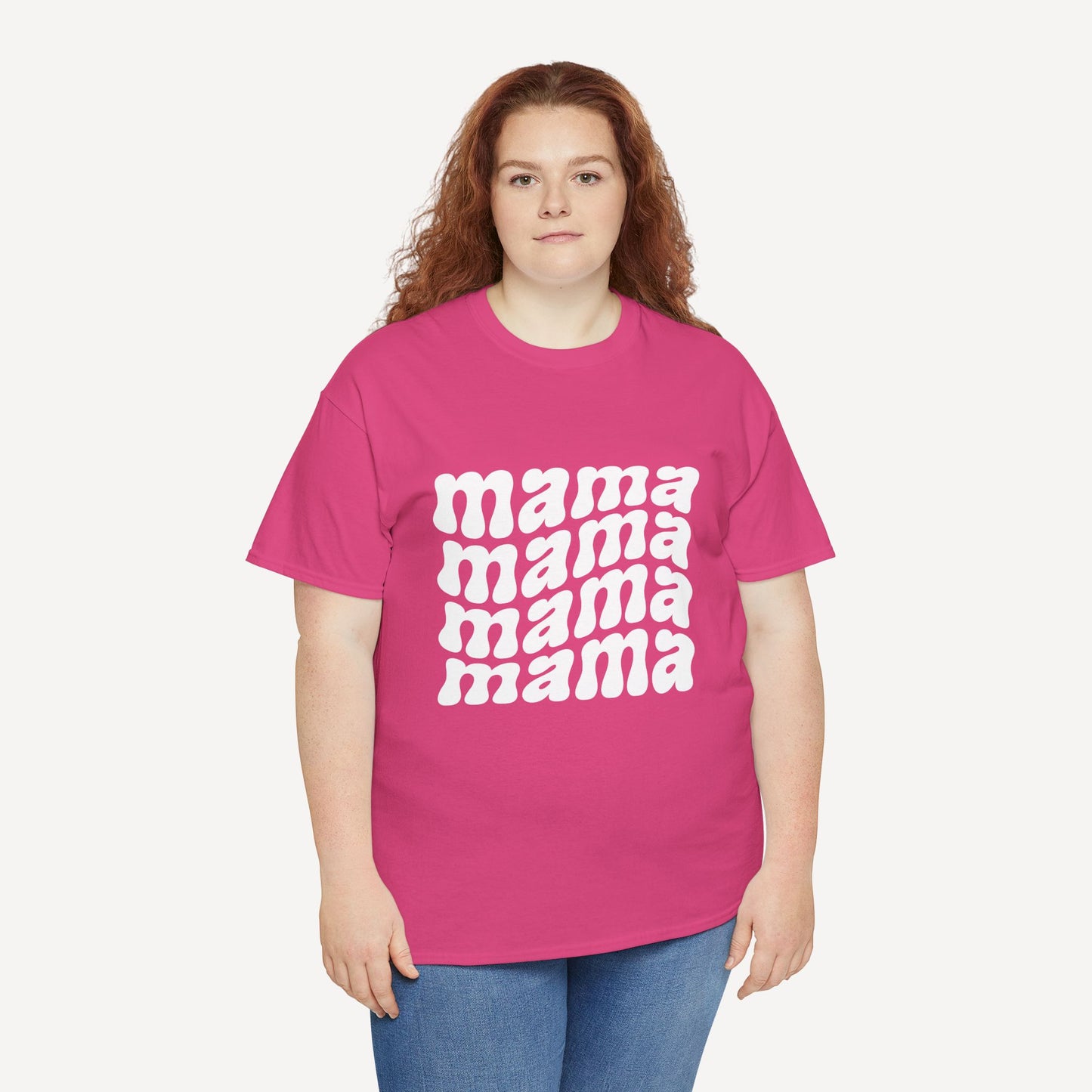 mama mama mama mama - Funny Mom T-Shirt - Women's Unisex Cotton T-Shirt Graphic Printed Design Casual Short Sleeve Tee Tops