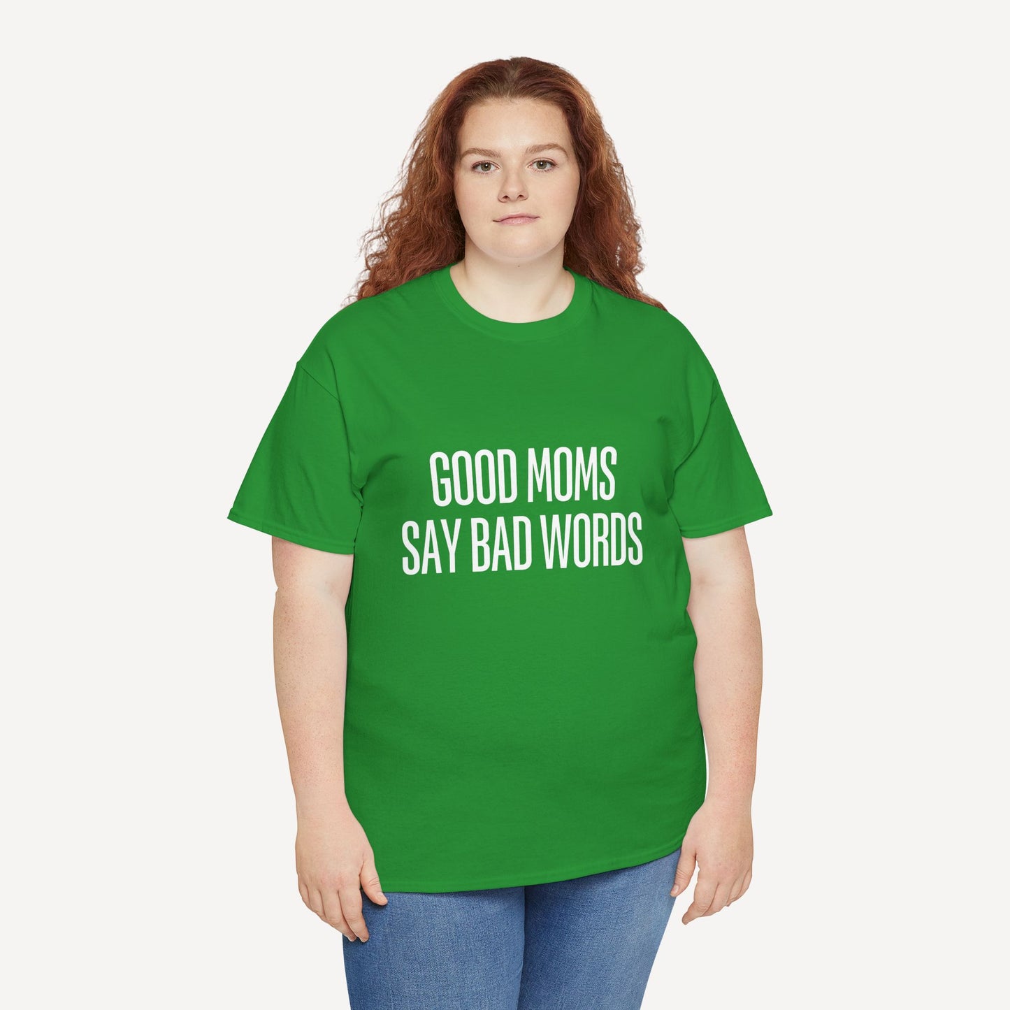Good Moms Say Bad Words - Funny Mom T-Shirt - Women's Unisex Cotton T-Shirt Graphic Printed Design Casual Short Sleeve Tee Tops
