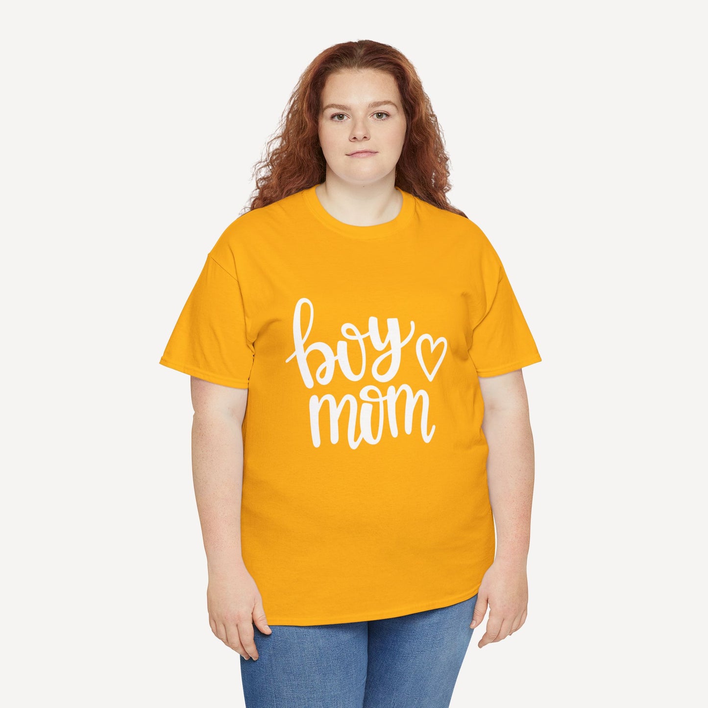 Boy Mom - Funny Mom T-Shirt - Women's Unisex Cotton T-Shirt Graphic Printed Design Casual Short Sleeve Tee Tops