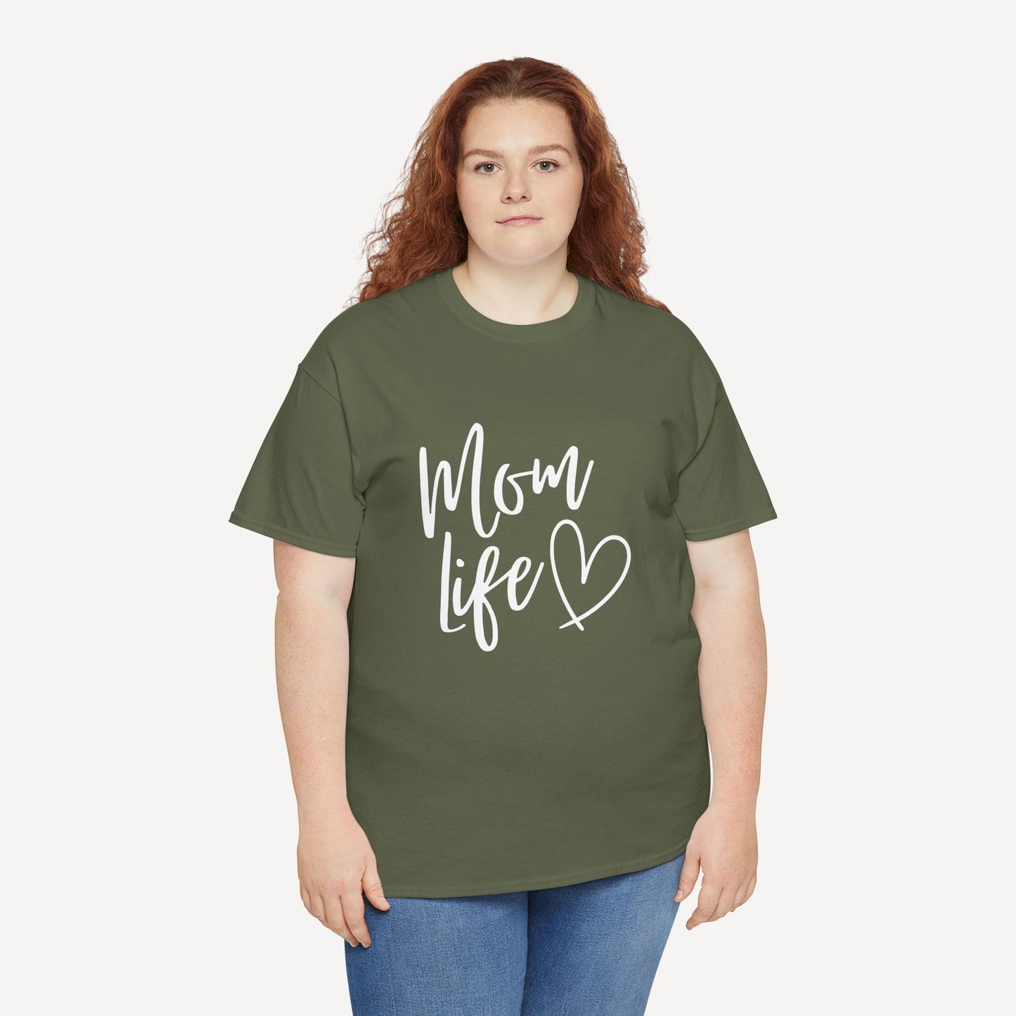 Mom Life - Funny Mom T-Shirt - Women's Unisex Cotton T-Shirt Graphic Printed Design Casual Short Sleeve Tee Tops