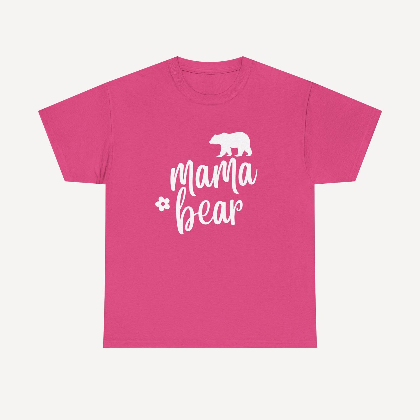 Mama Bear - Funny Mom T-Shirt - Women's Unisex Cotton T-Shirt Graphic Printed Design Casual Short Sleeve Tee Tops