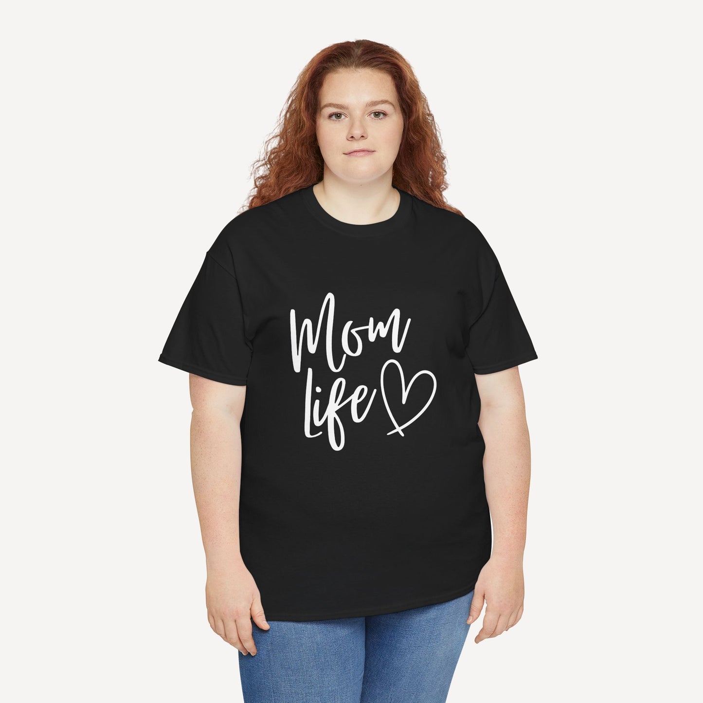 Mom Life - Funny Mom T-Shirt - Women's Unisex Cotton T-Shirt Graphic Printed Design Casual Short Sleeve Tee Tops