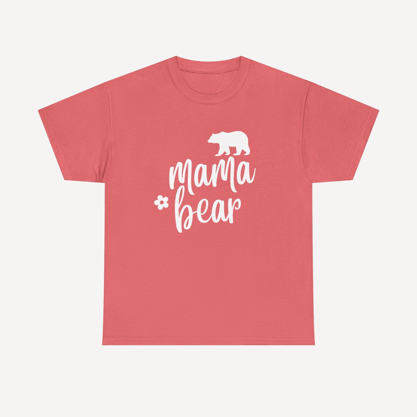 Mama Bear - Funny Mom T-Shirt - Women's Unisex Cotton T-Shirt Graphic Printed Design Casual Short Sleeve Tee Tops
