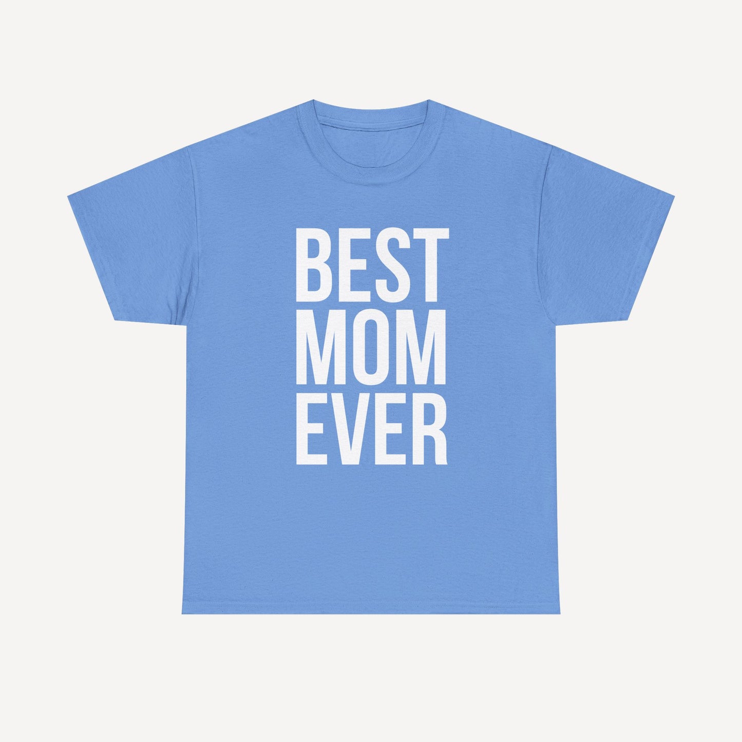 BEST MOM EVER - Funny Mom T-Shirt - Women's Unisex Cotton T-Shirt Graphic Printed Design Casual Short Sleeve Tee Tops
