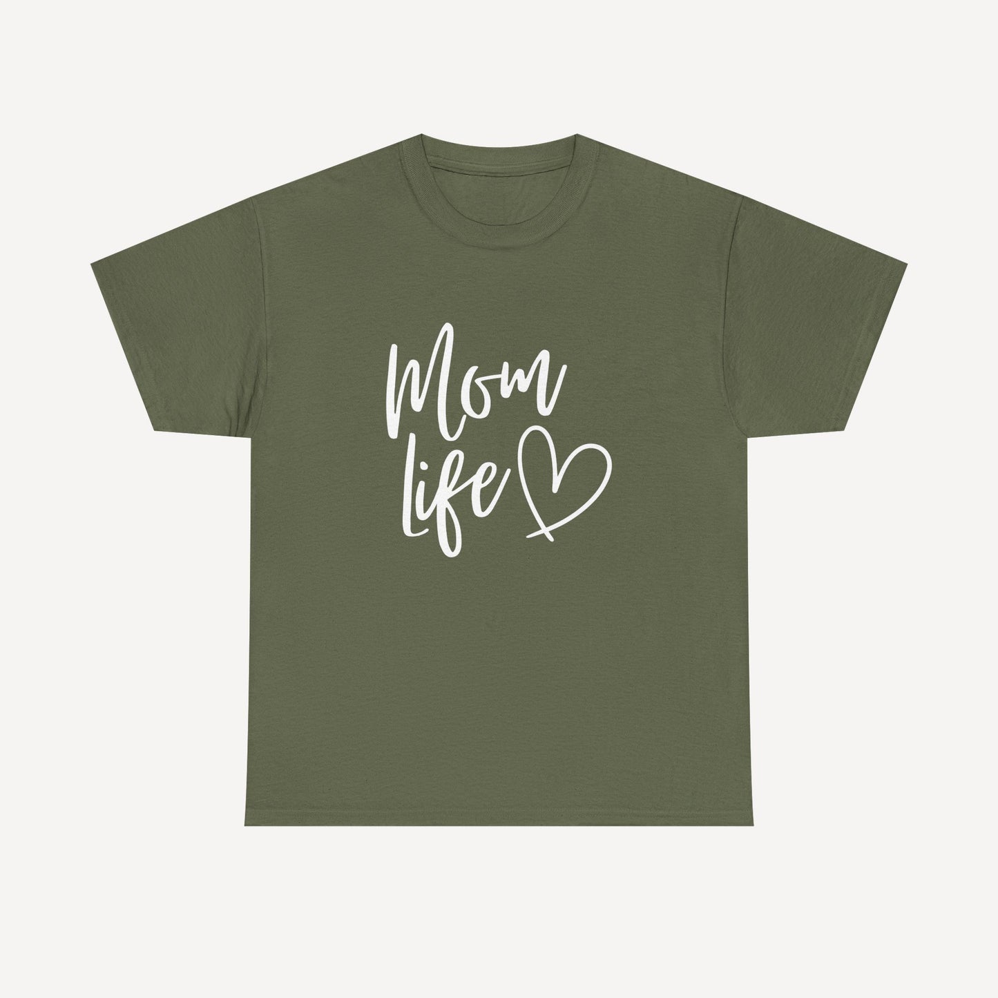 Mom Life - Funny Mom T-Shirt - Women's Unisex Cotton T-Shirt Graphic Printed Design Casual Short Sleeve Tee Tops