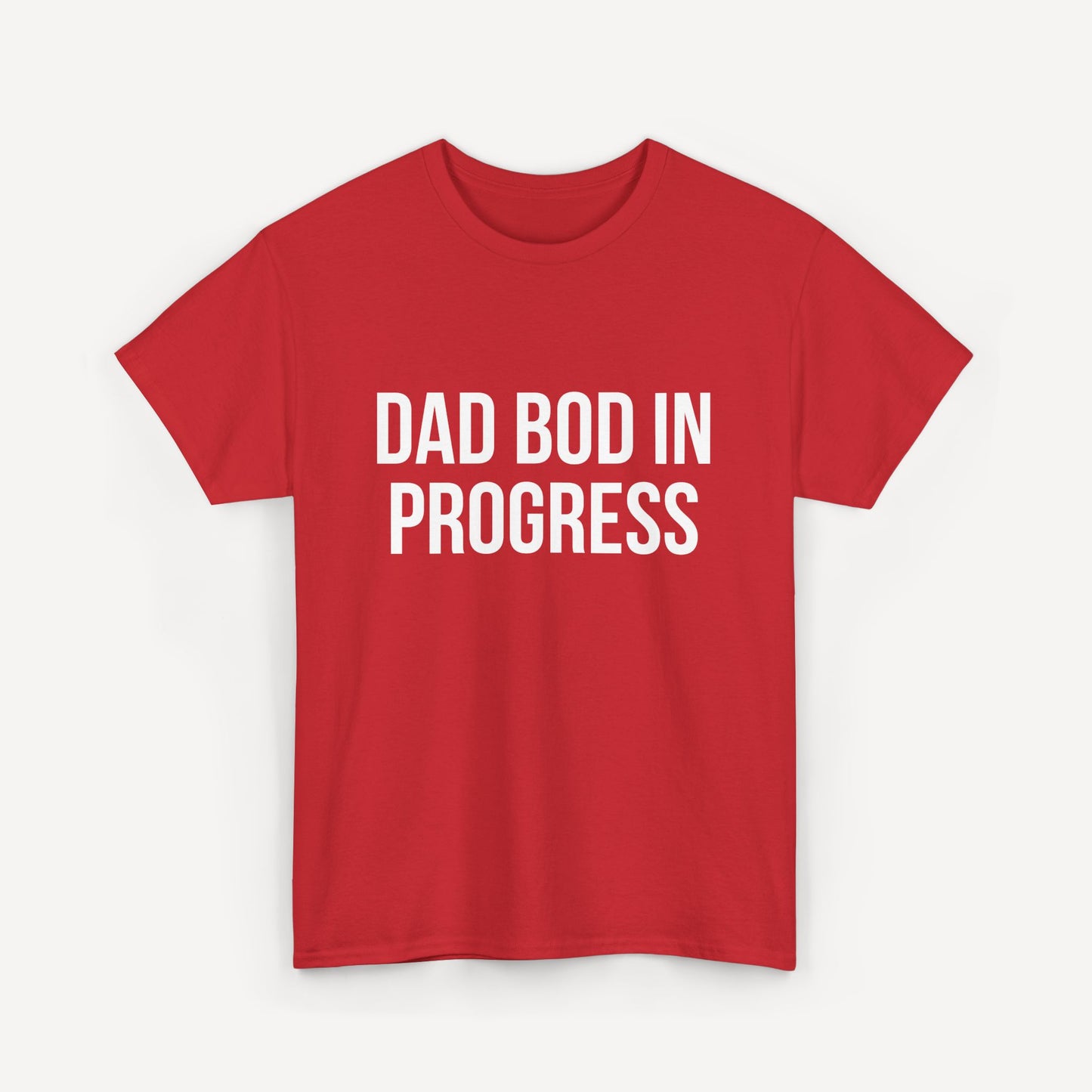 Dad Bod in Progress - Funny Sayings for Men T-Shirts - Mens Unisex Cotton T-Shirt Graphic Printed Design Casual Short Sleeve Tee Tops