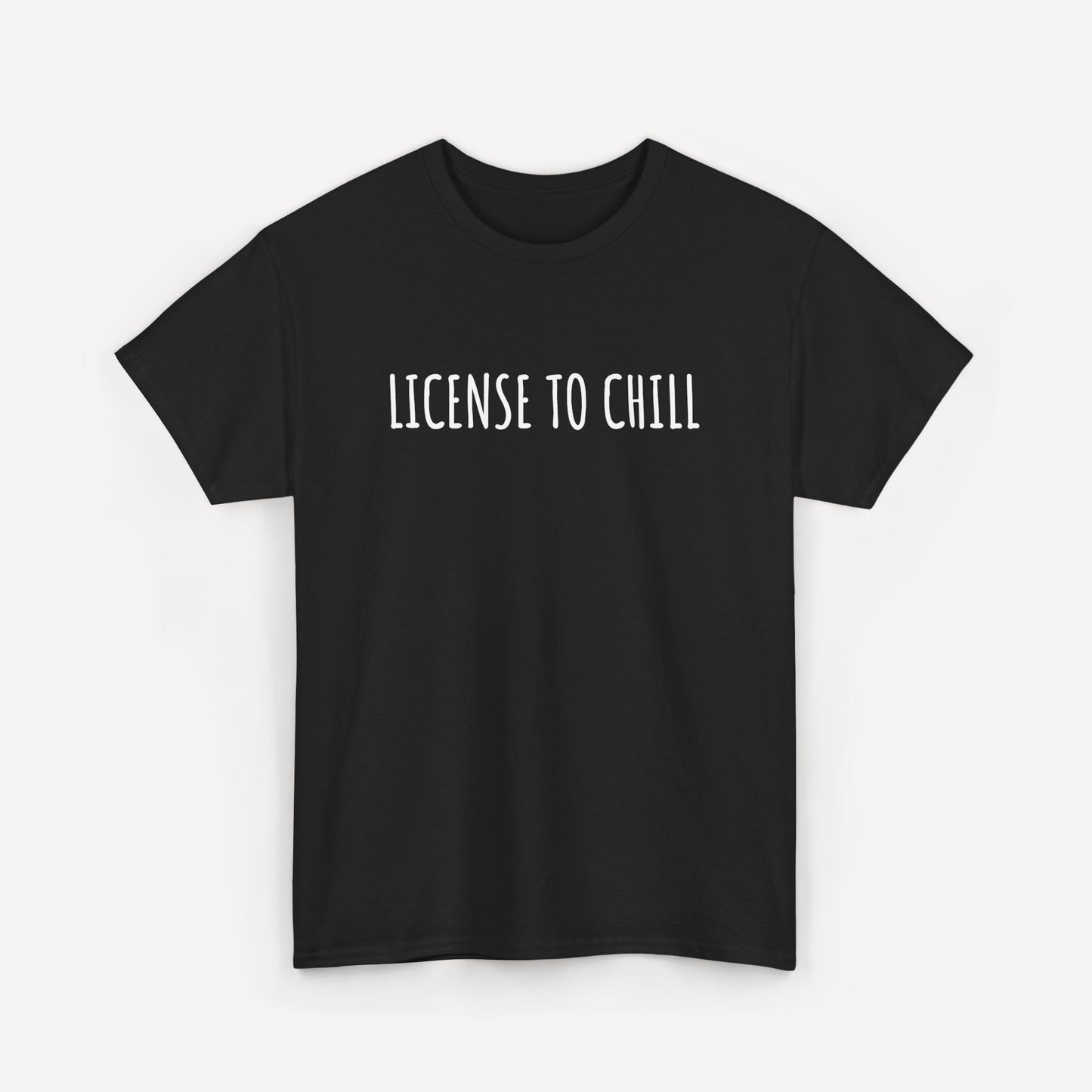 License to Chill - Funny Sayings for Men T-Shirts - Mens Unisex Cotton T-Shirt Graphic Printed Design Casual Short Sleeve Tee Tops