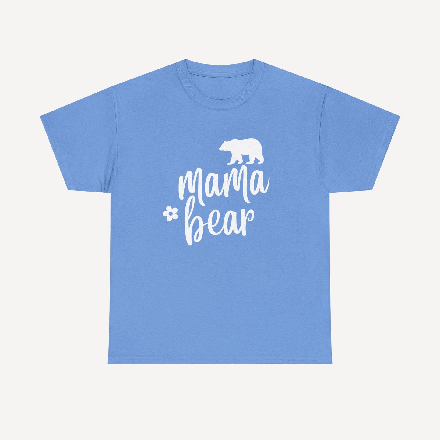 Mama Bear - Funny Mom T-Shirt - Women's Unisex Cotton T-Shirt Graphic Printed Design Casual Short Sleeve Tee Tops