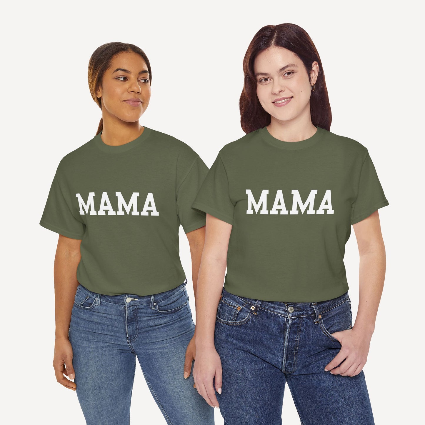 MAMA - Funny Mom T-Shirt - Women's Unisex Cotton T-Shirt Graphic Printed Design Casual Short Sleeve Tee Tops 2