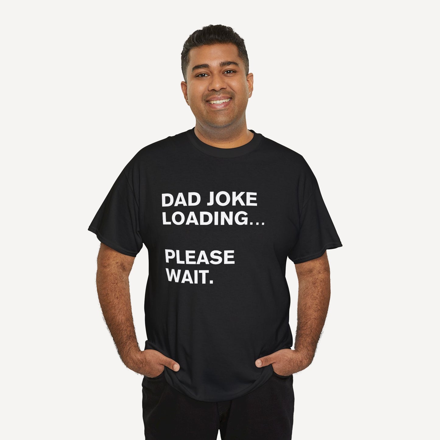 Dad joke loading… please wait. - Funny Sayings for Men T-Shirts - Mens Unisex Cotton T-Shirt Graphic Printed Design Casual Short Sleeve Tee Tops