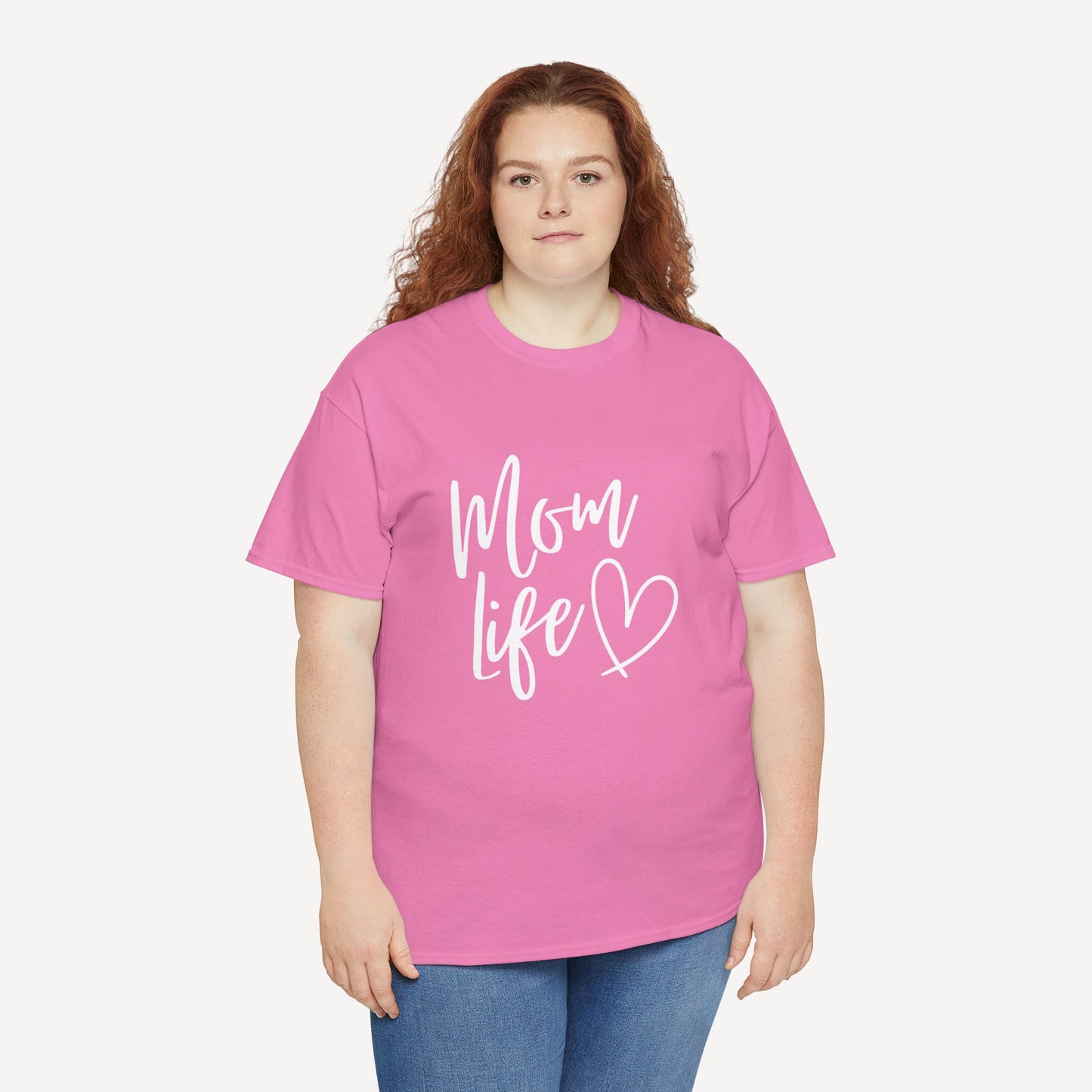 Mom Life - Funny Mom T-Shirt - Women's Unisex Cotton T-Shirt Graphic Printed Design Casual Short Sleeve Tee Tops