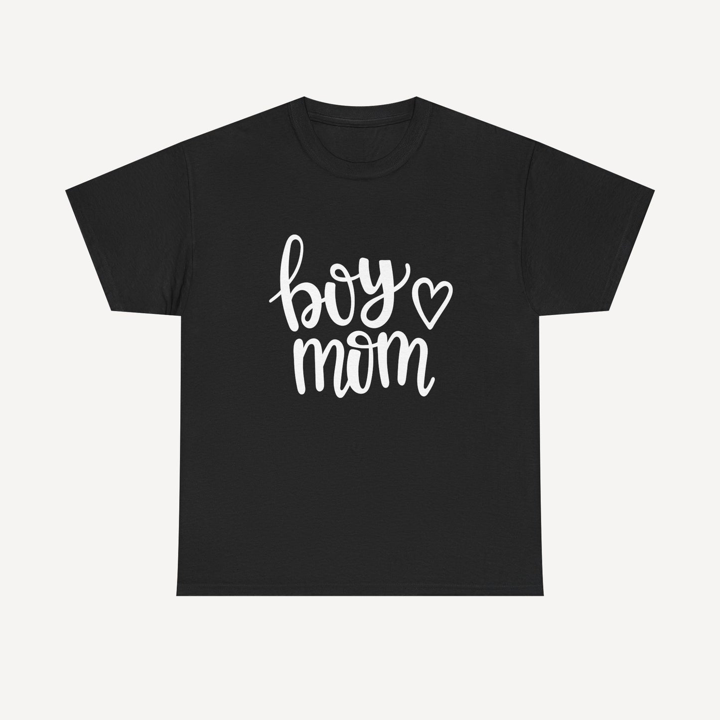 Boy Mom - Funny Mom T-Shirt - Women's Unisex Cotton T-Shirt Graphic Printed Design Casual Short Sleeve Tee Tops