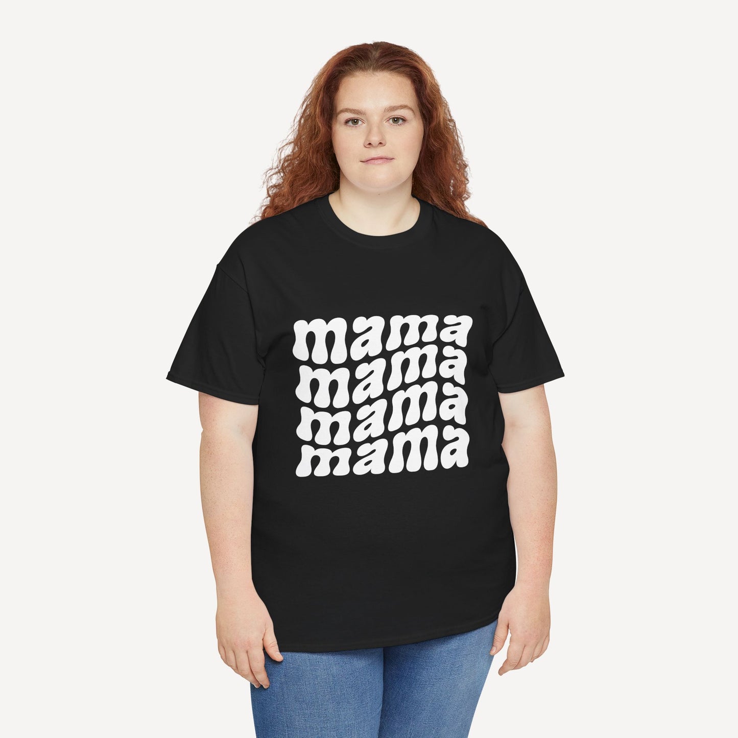 mama mama mama mama - Funny Mom T-Shirt - Women's Unisex Cotton T-Shirt Graphic Printed Design Casual Short Sleeve Tee Tops