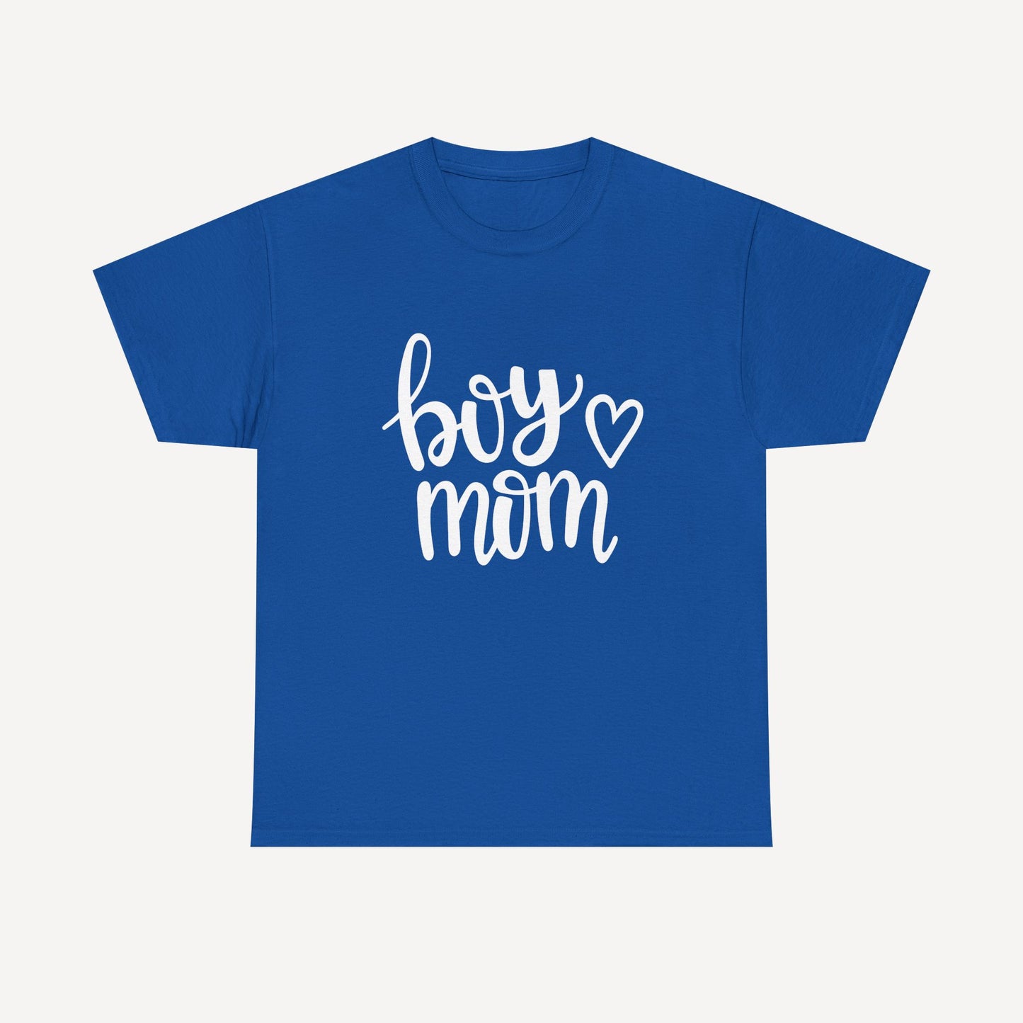 Boy Mom - Funny Mom T-Shirt - Women's Unisex Cotton T-Shirt Graphic Printed Design Casual Short Sleeve Tee Tops