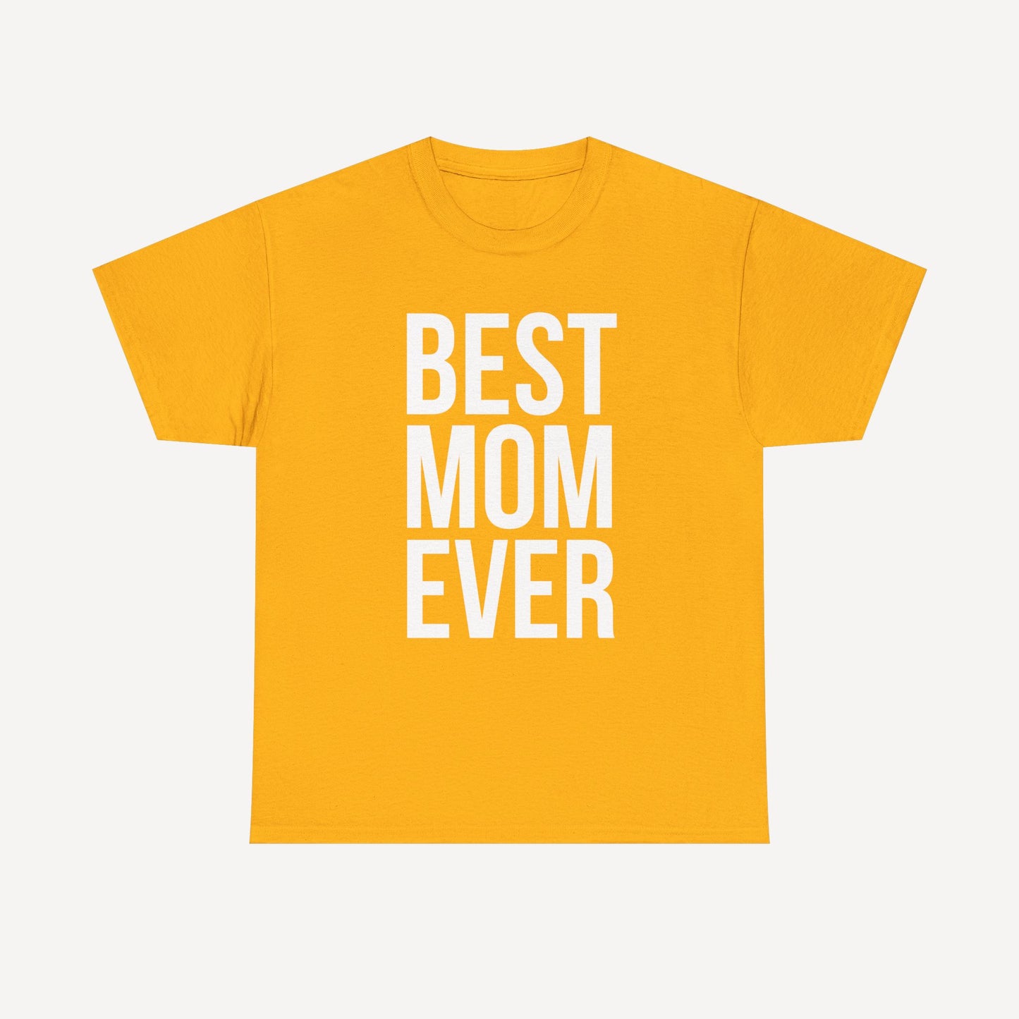 BEST MOM EVER - Funny Mom T-Shirt - Women's Unisex Cotton T-Shirt Graphic Printed Design Casual Short Sleeve Tee Tops