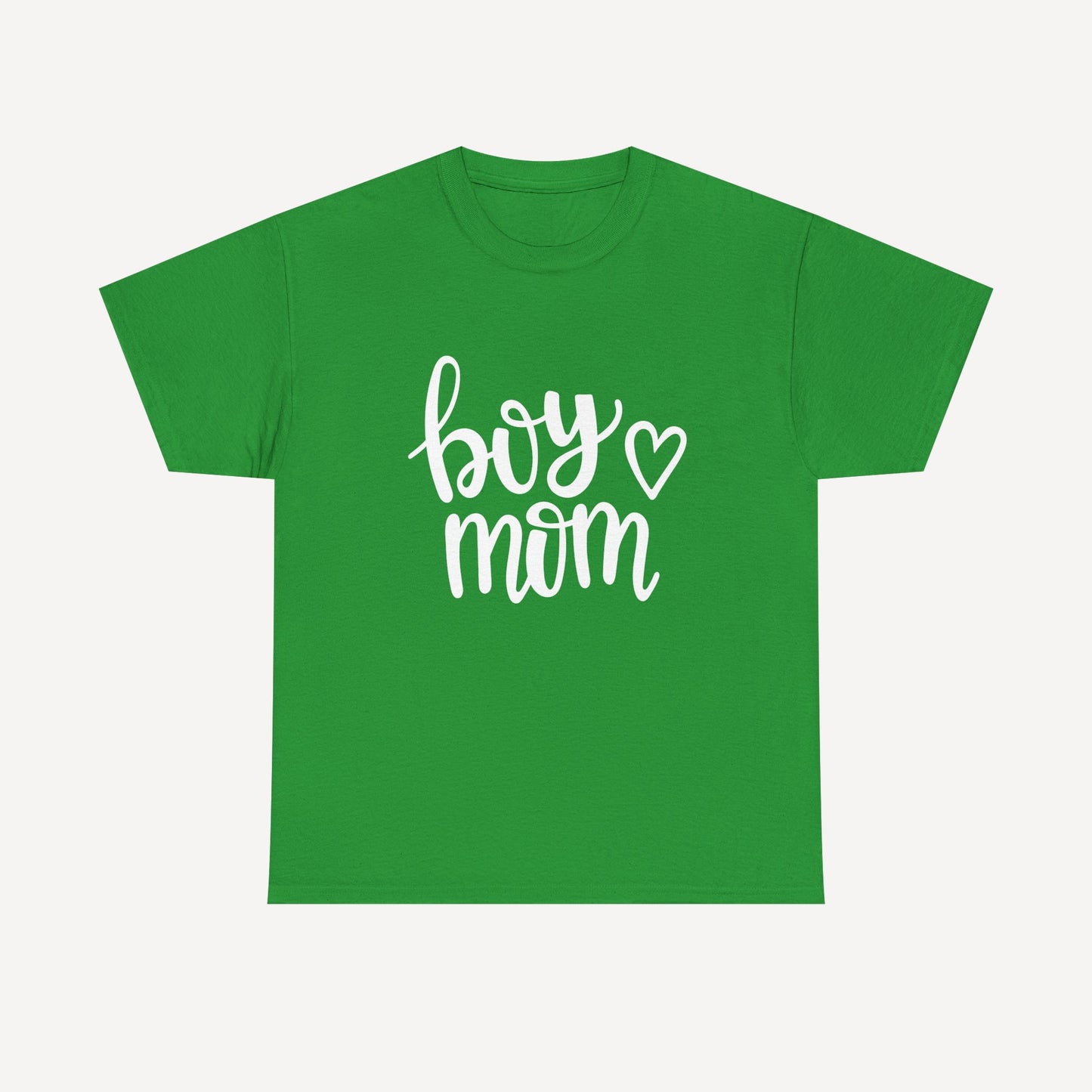 Boy Mom - Funny Mom T-Shirt - Women's Unisex Cotton T-Shirt Graphic Printed Design Casual Short Sleeve Tee Tops