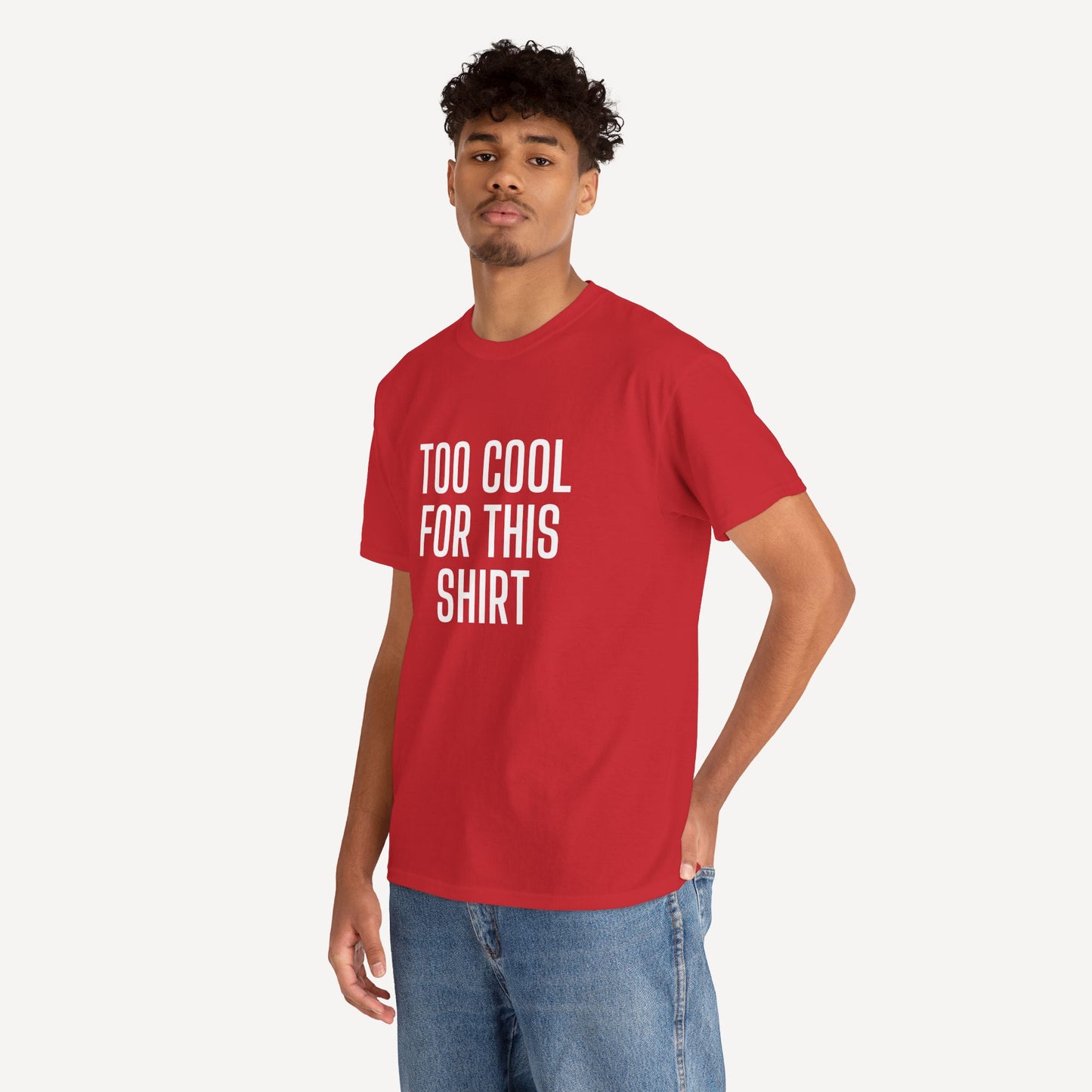 Too Cool for This Shirt - Funny Sayings for Men T-Shirts - Mens Unisex Cotton T-Shirt Graphic Printed Design Casual Short Sleeve Tee Tops