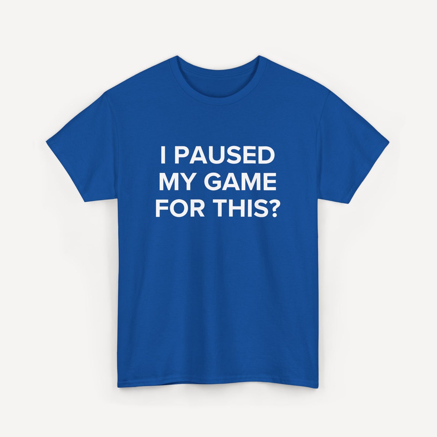 I Paused My Game for This? - Funny Sayings for Men T-Shirts - Mens Unisex Cotton T-Shirt Graphic Printed Design Casual Short Sleeve Tee Tops