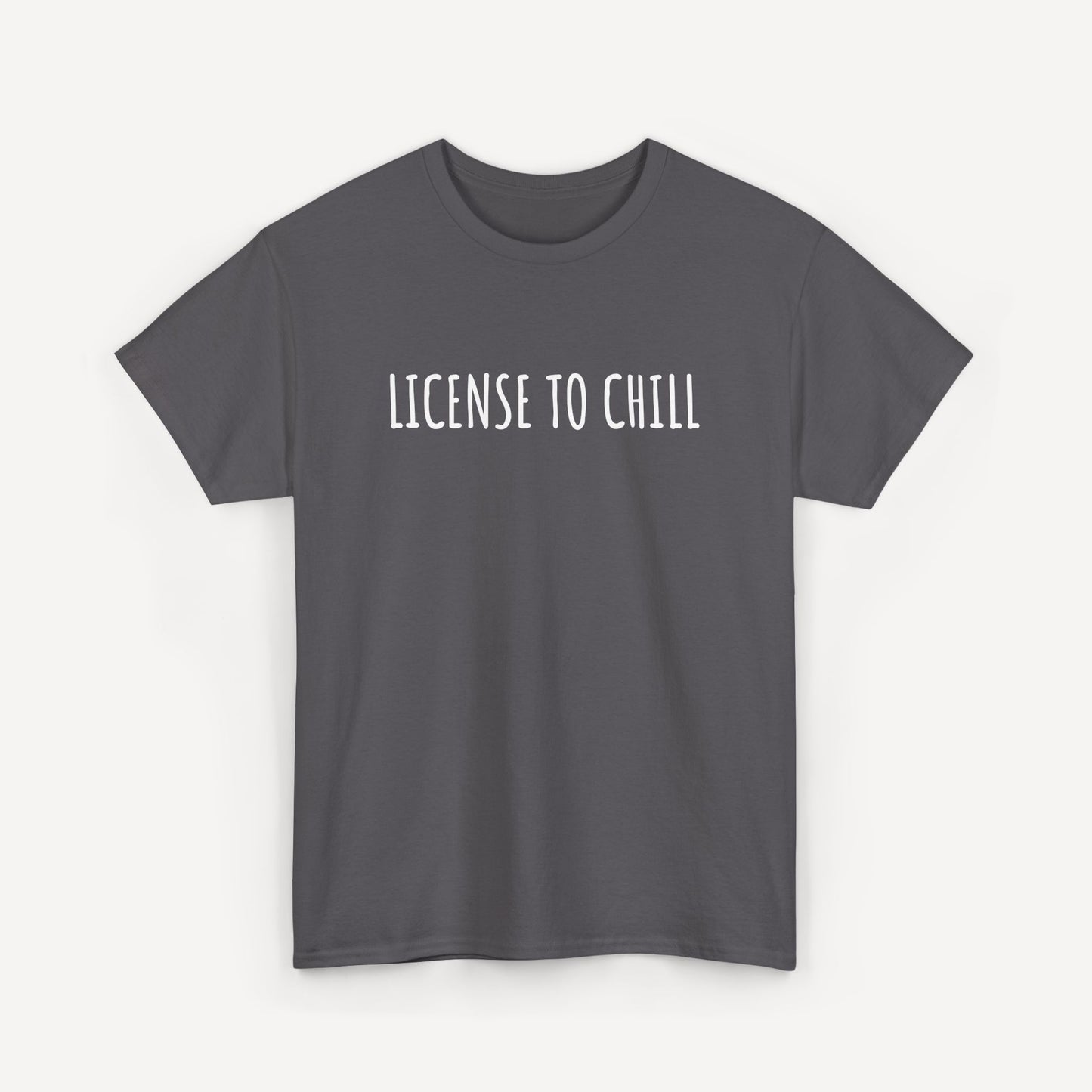 License to Chill - Funny Sayings for Men T-Shirts - Mens Unisex Cotton T-Shirt Graphic Printed Design Casual Short Sleeve Tee Tops
