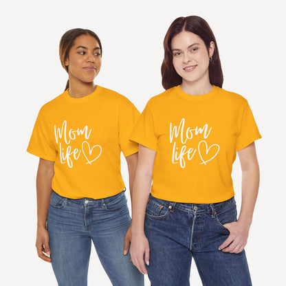 Mom Life - Funny Mom T-Shirt - Women's Unisex Cotton T-Shirt Graphic Printed Design Casual Short Sleeve Tee Tops