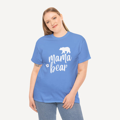 Mama Bear - Funny Mom T-Shirt - Women's Unisex Cotton T-Shirt Graphic Printed Design Casual Short Sleeve Tee Tops