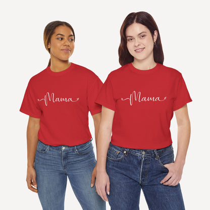 Mama - Funny Mom T-Shirt - Women's Unisex Cotton T-Shirt Graphic Printed Design Casual Short Sleeve Tee Tops