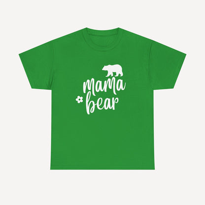Mama Bear - Funny Mom T-Shirt - Women's Unisex Cotton T-Shirt Graphic Printed Design Casual Short Sleeve Tee Tops