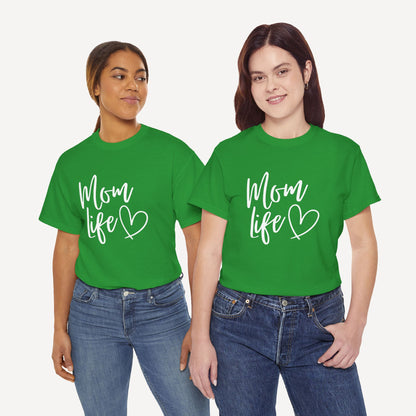 Mom Life - Funny Mom T-Shirt - Women's Unisex Cotton T-Shirt Graphic Printed Design Casual Short Sleeve Tee Tops