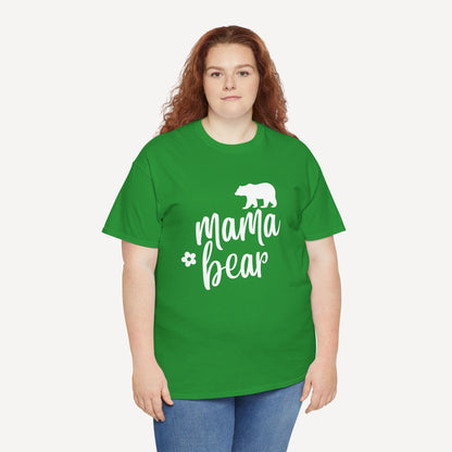 Mama Bear - Funny Mom T-Shirt - Women's Unisex Cotton T-Shirt Graphic Printed Design Casual Short Sleeve Tee Tops