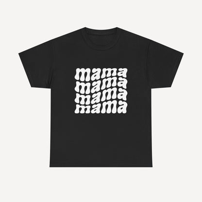 mama mama mama mama - Funny Mom T-Shirt - Women's Unisex Cotton T-Shirt Graphic Printed Design Casual Short Sleeve Tee Tops