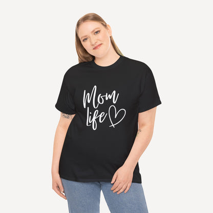 Mom Life - Funny Mom T-Shirt - Women's Unisex Cotton T-Shirt Graphic Printed Design Casual Short Sleeve Tee Tops