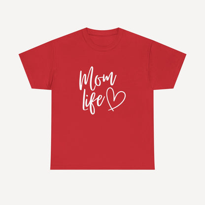 Mom Life - Funny Mom T-Shirt - Women's Unisex Cotton T-Shirt Graphic Printed Design Casual Short Sleeve Tee Tops