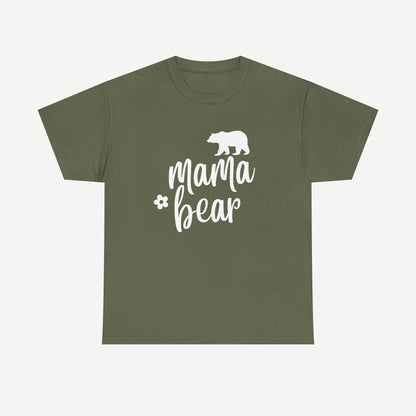 Mama Bear - Funny Mom T-Shirt - Women's Unisex Cotton T-Shirt Graphic Printed Design Casual Short Sleeve Tee Tops