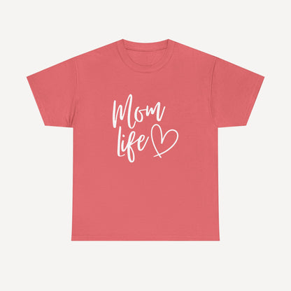 Mom Life - Funny Mom T-Shirt - Women's Unisex Cotton T-Shirt Graphic Printed Design Casual Short Sleeve Tee Tops