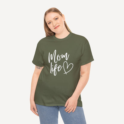 Mom Life - Funny Mom T-Shirt - Women's Unisex Cotton T-Shirt Graphic Printed Design Casual Short Sleeve Tee Tops