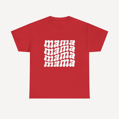 mama mama mama mama - Funny Mom T-Shirt - Women's Unisex Cotton T-Shirt Graphic Printed Design Casual Short Sleeve Tee Tops