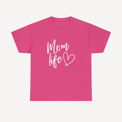 Mom Life - Funny Mom T-Shirt - Women's Unisex Cotton T-Shirt Graphic Printed Design Casual Short Sleeve Tee Tops