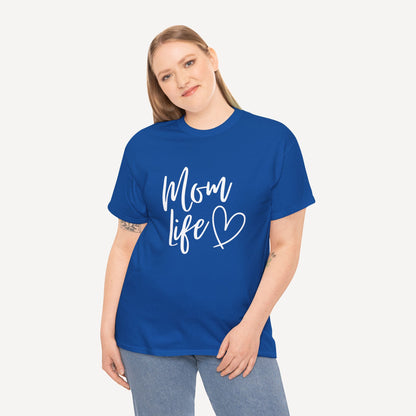 Mom Life - Funny Mom T-Shirt - Women's Unisex Cotton T-Shirt Graphic Printed Design Casual Short Sleeve Tee Tops