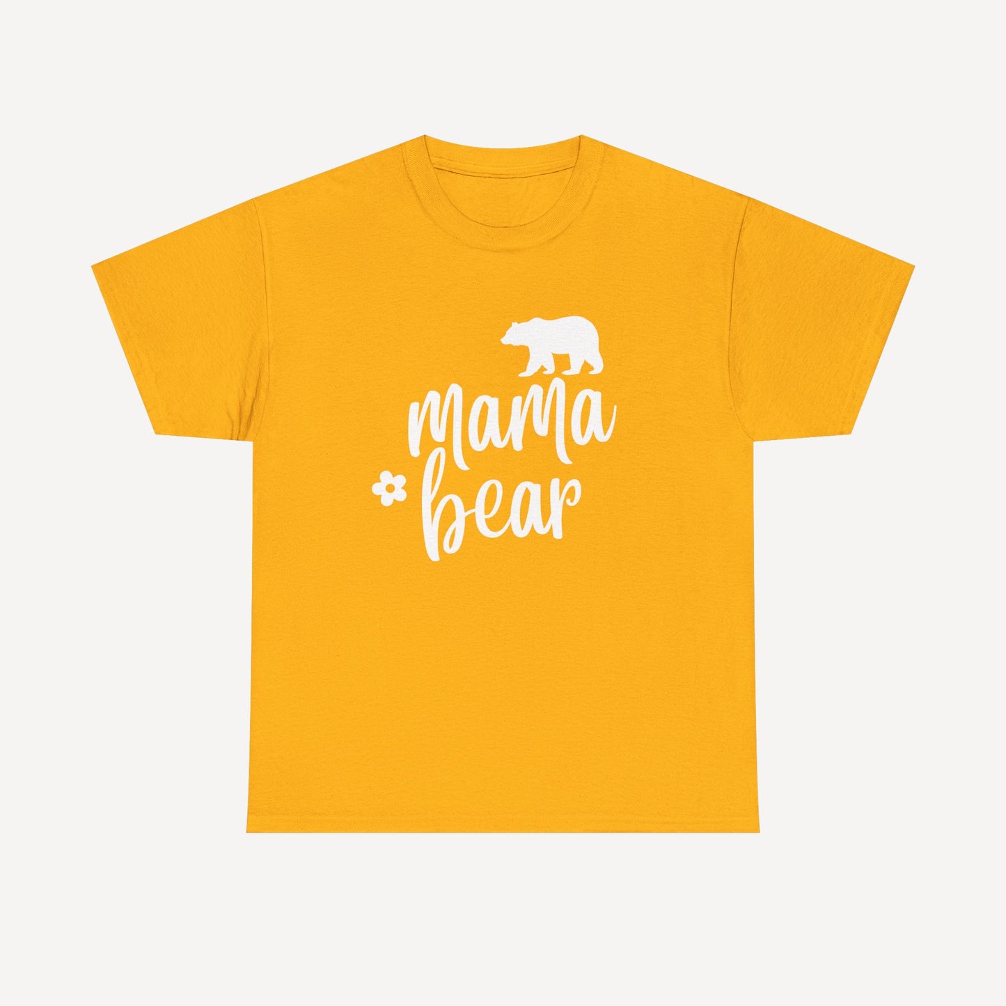 Mama Bear - Funny Mom T-Shirt - Women's Unisex Cotton T-Shirt Graphic Printed Design Casual Short Sleeve Tee Tops