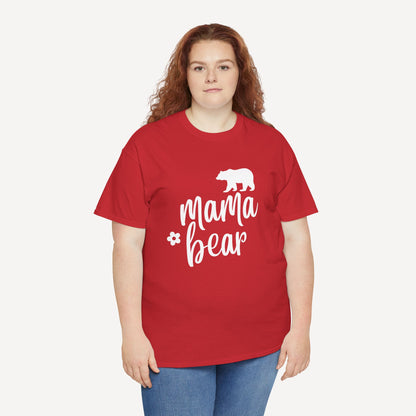 Mama Bear - Funny Mom T-Shirt - Women's Unisex Cotton T-Shirt Graphic Printed Design Casual Short Sleeve Tee Tops