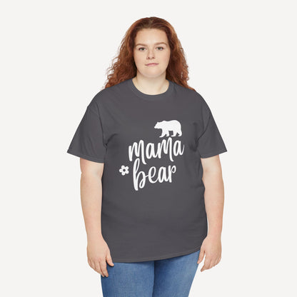 Mama Bear - Funny Mom T-Shirt - Women's Unisex Cotton T-Shirt Graphic Printed Design Casual Short Sleeve Tee Tops