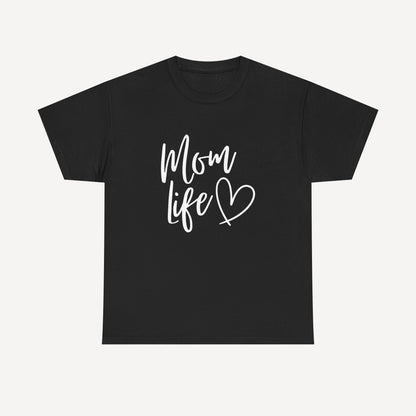 Mom Life - Funny Mom T-Shirt - Women's Unisex Cotton T-Shirt Graphic Printed Design Casual Short Sleeve Tee Tops